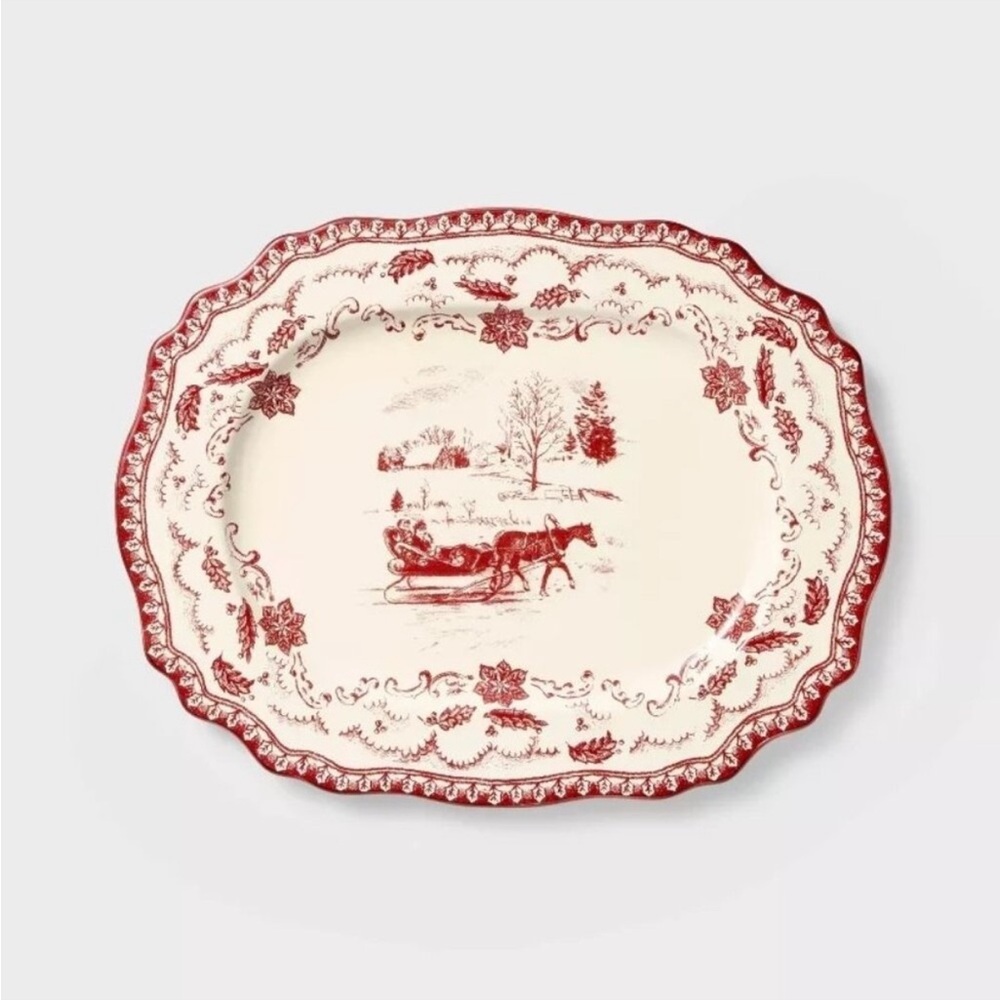 Threshold Studio McGee Stoneware Oval Serving Platter